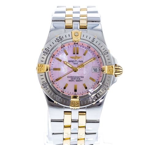 breitling starliner pink|Breitling Starliner b71340.